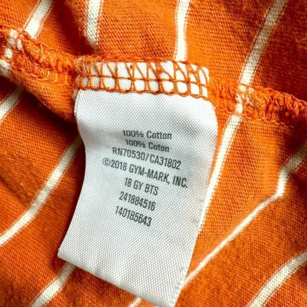 Gymboree Boys Orange Striped Raglan Longsleeve T-shirt
